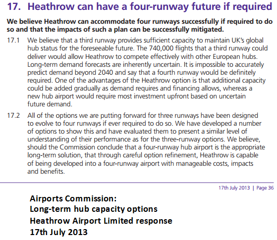 4 runway Heathrow 2013 document