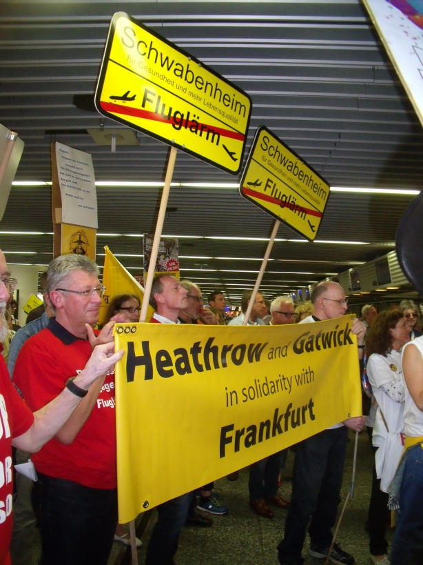 DSCF9511The UK banner sets off to march round the terminal