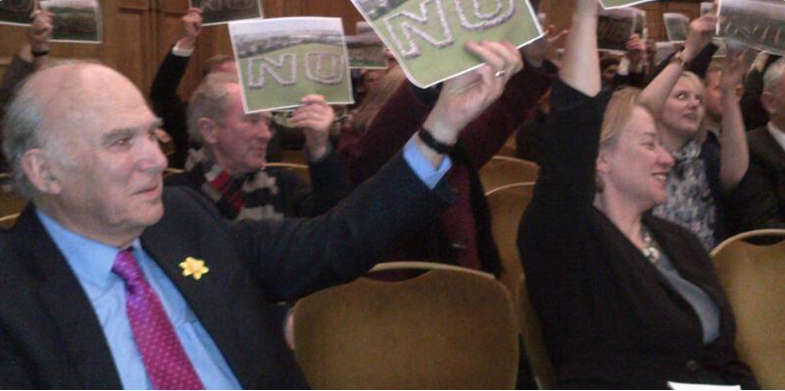 Vince Cable at the NO rally 3.3.2015