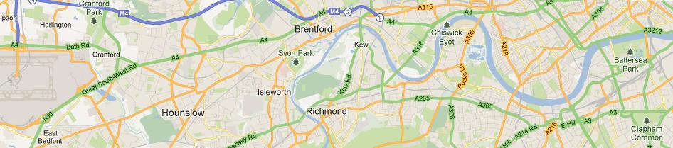 map heathrow to battersea