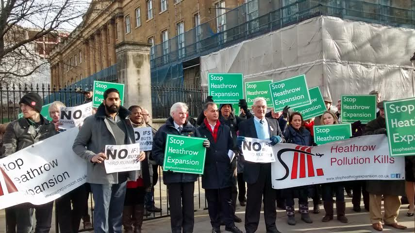 Protest outside Downing Street 3.2.2015